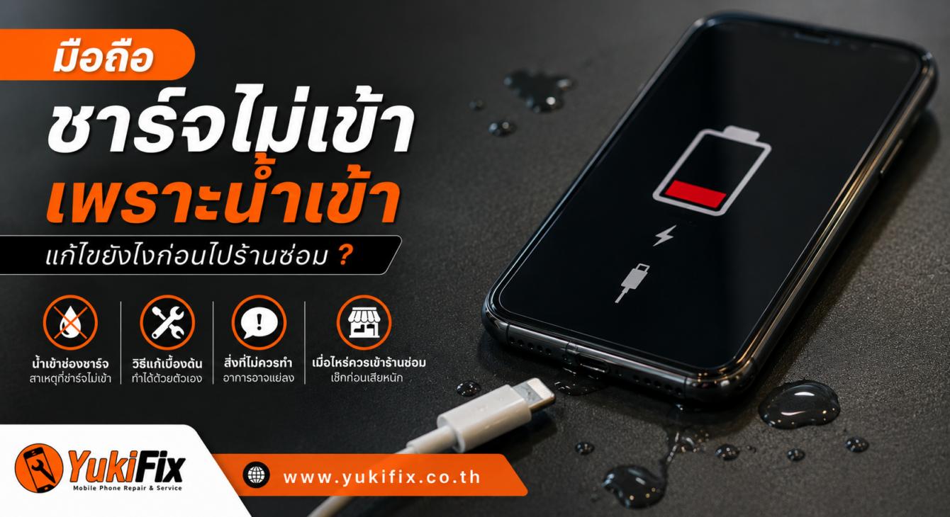 ชาร์จไม่เข้าเพราะน้ำเข้า ชาร์จไม่เข้าเพราะน้ำเข้า